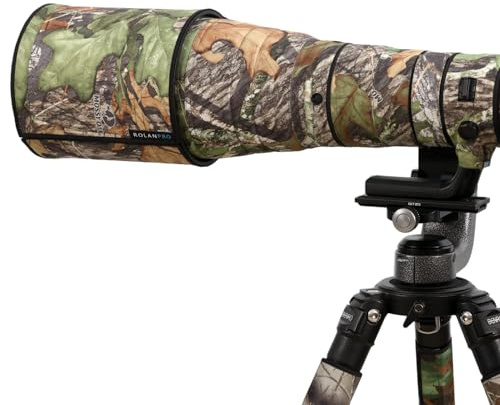 ROLANPRO Vattentätt linsskydd för Nikon AF-S 600mm F4G ED VR Kamouflage Regnskydd Linsskyddsfodral Vapenväska #17 Jungle Camo