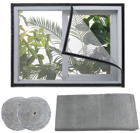 145x170cm,Moustiquaire pour Fenêtre de Toit – Toile Anti-Insectes pour Lucarne avec Protection Solaire – Sans Perçage