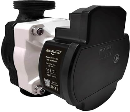 BritTherm P4 25/4-180 Automatic Central Heating Circulator Pump – ERP Ready, 4m Head, 2.5m³/h Flow, High Efficiency