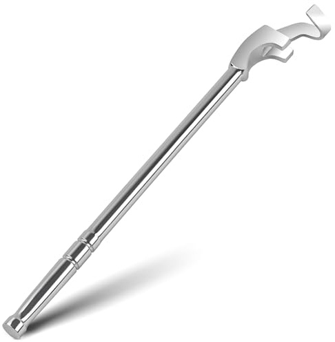 BINGCOBBER Tools Universal Spanner Extender Extension Wrench Power Bar Tool Bar Silvery