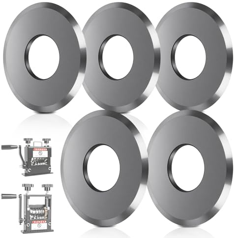 Orifesio 5 Piezas Cuchillas de Repuesto para Maquina de Pelar Cable, Cuchilla Desmontable de Acero de Alta Velocidad, para Máquina Pelacables Manual, Accesorios para Pelacables de Cobre