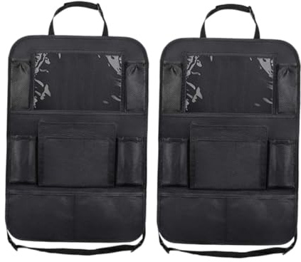MAGICLULU 2 piezas Bolsa de Almacenaje para Asiento Trasero de Coche Organizador Multifuncional de Oxford Resistente Práctico y Duradero para Ordenado el Interior del Vehículo