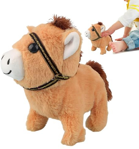 Holdes Peluche électrique en peluche, pour chambre d'enfant, salon, bureau, voiture, canapé, lit, temps de jeu, sommeil, voyage, cadeau d'anniversaire