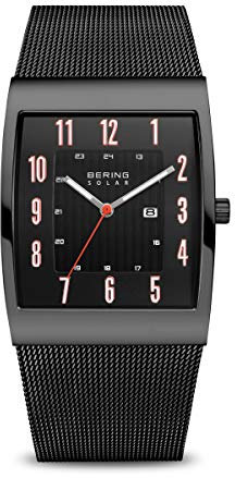 BERING Herren Uhr Solar Movement - Solar Collection mit Edelstahl und Saphirglas 16433-122 - 3 ATM