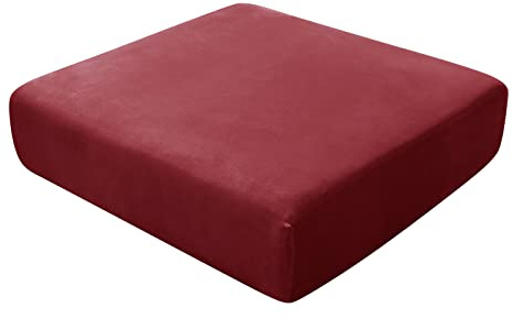 BXFUL Copriseduta Divano Copri Elastico Cuscini Seduta Sedie Arredamento Copricuscini Coprisedie Telo Impermeabile Coprisedia Cuscino Elasticizzato Copricuscino Divani (1 Posto,Vino Rosso)