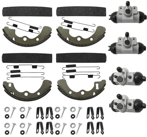 M MATI Wheel Cylinder Brake Shoe Front Rear All for Kawasaki Mule 3000 3010 3020 4000 4010 KAF620 KAF950 Diesel 2001-2021 43092-1053 43092-1054 41048-1132 41048-1133