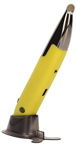 Topiky Kabellose Optische Taschen-Stiftmaus, 2,4 G Wiederaufladbare Optische USB-Stiftmaus, Einstellbare DPI, Ergonomische Handschrift-Mäuse für Notebook-Desktop (Gelb)