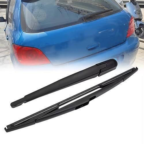 FanPaYY Limpiaparabrisas de Ventana Trasera Brazo del Kit, Juego de Cuchillas y Limpiaparabrisas del Parabrisas Compatible con PEUGEOT 307 (2008-2013) y Nissan Tiida (2005-2010)