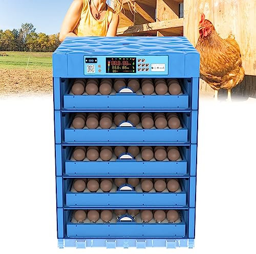 Oiyekntd Digitaler automatischer Hatcher, Eierkubator mit automatischer Drehfunktion und Temperaturregelung, Heimkubatoren für Hühner Enten Eier, Gänseeier,320