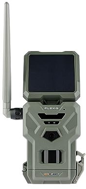 SPYPOINT Flex-S Wildkamera mit Solarpanel und Videoübertragung inkl. Einer 16GB microSD-Karte, 30 Meter Erfassungsreichweite, 36 Megapixel Auflösung
