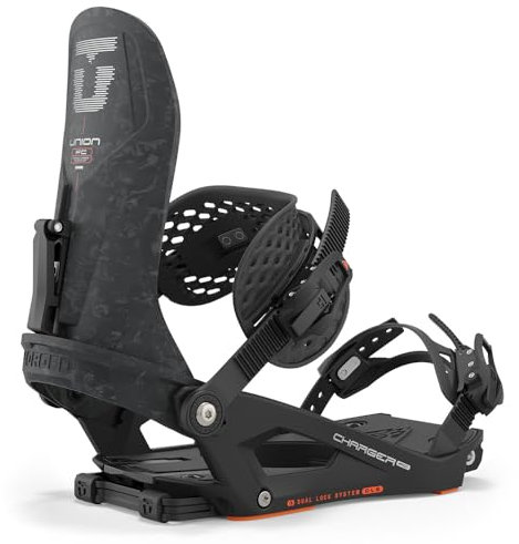Union Charger FC - Fijaciones de snowboard para hombre, talla M, color negro