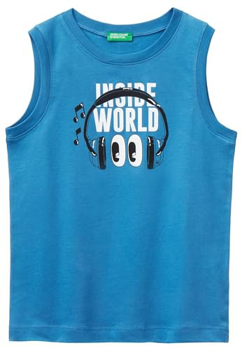 United Colors of Benetton Jungen Tanktop 3i1xch01j Unterhemd, blau, 130 cm