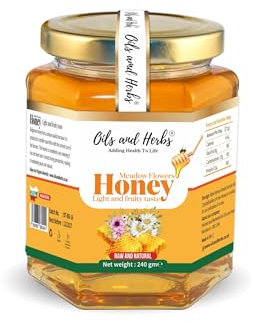 Immune Boosting Honey Combo pack -Meadows Honey, Garlic Honey, Black Seed Honey- 100% Natural, Raw- A powerful blend that supports immune system while delighting taste buds