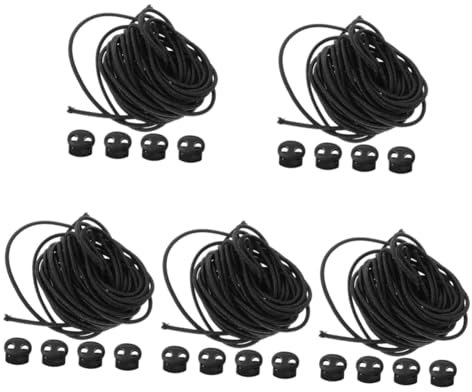 NUOBESTY 5sätze Kordelstopper Aus Kunststoff Elastische Schnurstopper Für Kleidung Taschen Und Schuhe Leicht Und Tragbar Für Täglichen Gebrauch Und Outdoor-aktivitäten