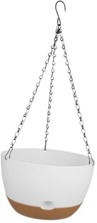 BCOATH Pot De Fleurs Suspendu Plastique Jardinière Murale pour Balcon Intérieur Et Extérieur Décoration Maison avec Crochet Robuste Pot Suspendu pour Plantes Vertes Et Résistantes