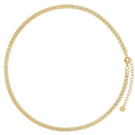 Heideman Halskette Gerdie Damen - aus hochwertigem Edelstahl - gold farbend poliert - Kette für Frauen - 38cm lang mit Verlängerungskettchen