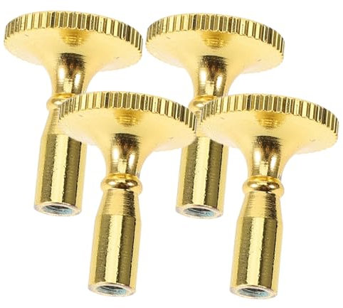 DOITOOL E26 Metal Lamp Switch Knob Replacement 4pcs Set Turn Switch Socket Knobs for Table and Floor Lamps Accessory for Indoor Lighting