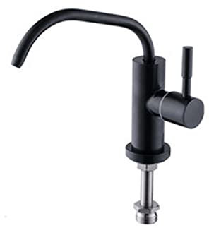 Edelstahl Wasserfilter Wasserhahn für Umkehrosmoseanlage G1/4 Schwarz Küchenarmatur