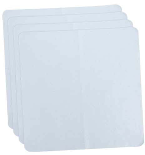 Chiffon de Nettoyage pour Lunettes en Tissu Doux Bleu Lot de 4 Pièces | Lentilles et Écrans D’ordinateur, Format Léger sans Peluche, Se Range Paquet ou Étui
