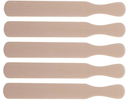DECHOUS 5pcs Ergonomic Wooden Crepe Spatula Spreader Set Easy Pancake Flipping Cooking