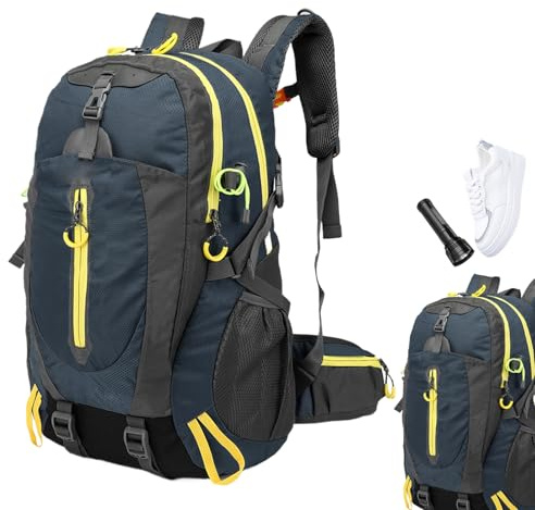 Sac à dos de randonnée étanche, sac à dos de voyage léger | Sac à dos de jour de trekking léger avec système d'hydratation - Sac à dos de randonnée pour homme, sac à dos de randonnée étanche pour la