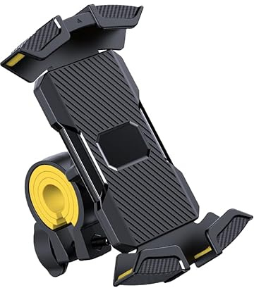 Universal Phone Stand (Black) - Foldable Portable Cell Phone Dock for Watching Videos, Hands-Free Calls - Fits Most Mobile Devices, Compact for Travel & Office