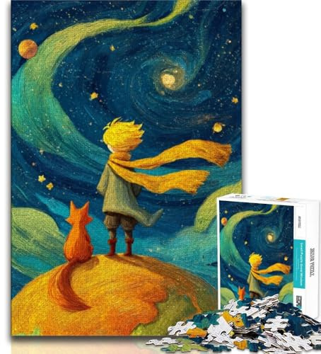 Puzzle 1000 Teile für Erwachsene und Jugendliche Der Kleine Prinz Puzzles Stressabbau Schwierige Herausforderung Wichtelgeschenke 38x26cm