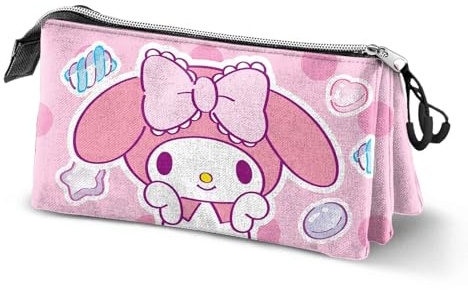 Hello Kitty My Melody Sweets-Dreifach Federmäppchen, Rosa, 23 x 11 cm