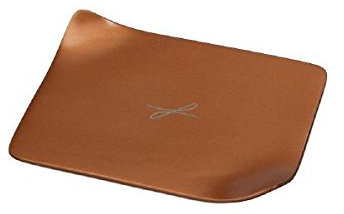 Kerzenteller, Dekoteller Rechteckig Rotgold 9 x 12 cm