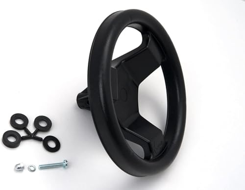 Rolly Toys Steering wheel for pedal vehicles (accessories for rollyFarmtracs, rollyX-Tracs and rollyUnimogs, black steering wheel, steering wheel) X38600001580