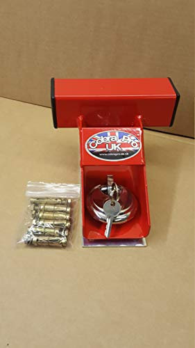 The Original Garage Door Defender Lock System Red *Includes Padlock & Fitting Bolts*