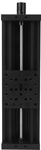 Guida di scorrimento lineare Tabella 8mm Vite a ricircolo di sfere Guida di movimento Guida in lega di alluminio CNC Attuatore di fase guida lineare per stampante 3D(400mm-Nero)