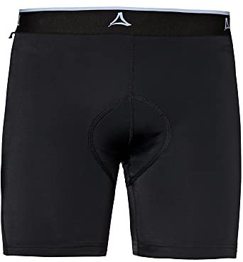 Schöffel Herren Skin Pants 2h M, atmungsaktive Radhose mit Polster und 4-Wege-Stretch, Fahrrad Unterhosen mit bakteriostatischer Silbernitrat-Behandlung, black, 52
