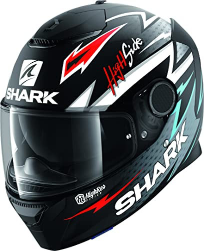 Shark Spartan Adrian Parassol Mat Helm, schwarz/silber/rot, XS (53/54)