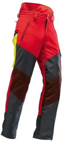 Pfanner® Gladiator Keprotec Schnittschutzhose, Farbe:rot, Größe:XL