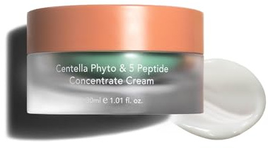 HARUHARU wonder Centella Phyto & 5 Peptide Concentrate Cream, Daily & Night Cream, Nourishing, Wrinkles improvement for all skin types, Vegan, Cruelty-Free, Korean Skincare, 1.01 fl. Oz
