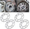 JNNJ 4 Piezas Separadores Universales, Espaciadores De Aluminio Para Ruedas De Coche, Juntas Cubo De Rueda Ensanchadas Modificadas, Para Rueda Atornillada Evitan El Roce Los Neumáticos(3mm)