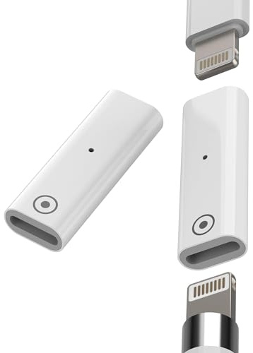 Lightning auf 1.Generation Pencil Adapter für Apple(2 Stück) für iPhone Ladekabel Buchse Ipencil 1st Charger Stift Charging Accessories für iPad Connector Ladeadapterkabel für Apple MFI Certified