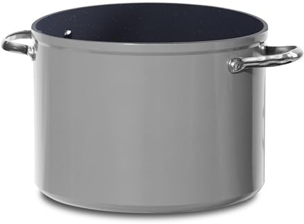 Nuwave Marmite en Céramique Duralon de 7,6 L, Gris, sans PFAS | Revêtement anti-rayures; compatible lave-vaisselle et four; poignées résistantes à la chaleur; cuisson homogène