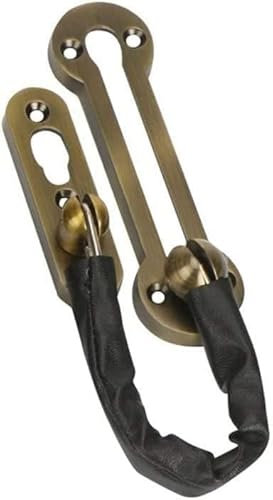 NHEISSCF Türschloss, Sicherheitskette, Türriegelschloss, Standard-Sicherheits-Diebstahlschutzkette aus Zinklegierung, extradicker Türketten-Sicherheitsschieberiegel