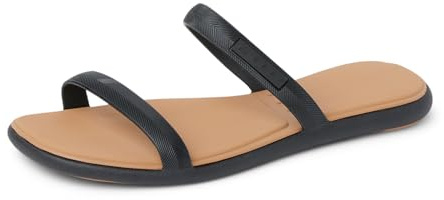 REEF Womens Sandals, Water Willow Marina, Black/Tan, 7
