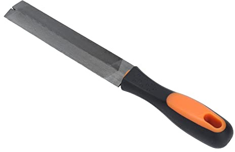 Lima de Borde de Plumas, Sierra Cónica con Forma de Dientes Finos de Metal, Herramientas de Carpintería de Carpintero de 2 Granos, 6 Pulgadas, Lima de Plumas, Lima de Sierra de