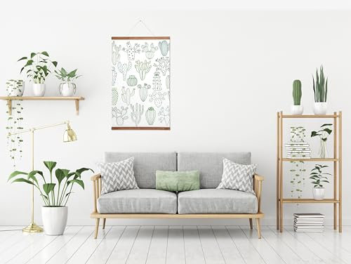 FLYERALARM Personalisierter Deko Banner inklusive Holzleiste (60cm x 40cm) Posterleiste mit eigenem Foto I Hochwertiger Digitaldruck auf Stoffbanner