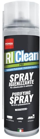 MONDO, RiClean Spray Igienizzante per Condizionatore, Casa e Auto, Pulizia Split Condizionatore, Profumazione Floreale, Elimina Cattivi Odori, Azione Purificante, 500 ml