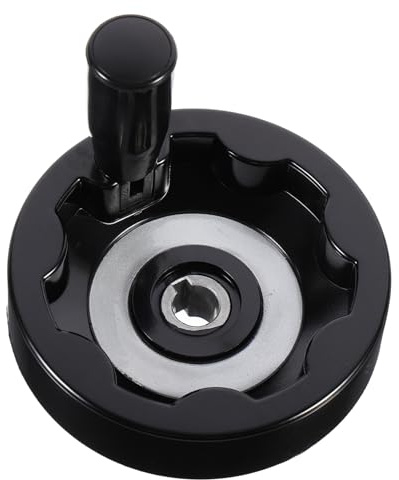 MAGICLULU Rueda de Mano Plegable de Baquelita Mango Giratorio y Volante Interior Ondulado para Maquinaria Industrial Compatible y Reemplazable