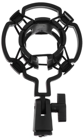HOMOCONO Soporte de Plástico para Micrófono Condensador Suspensión Antivibración, Reduce Ruido y Ofrece Estabilidad Fuerte para Estudios de Grabación