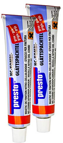 Presto 2X 601525 Nc-Kombi Glättspachtel Porenfrei Glatt Metall Hartkunststoff 10