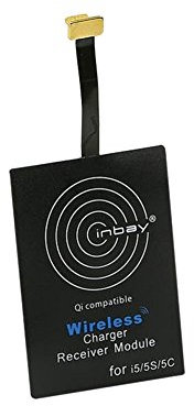 Inbay Universelle Qi-Nachrüstung für iPhone 5/5S/5C/6/6S/6+/7 kompatibel mit Lightning