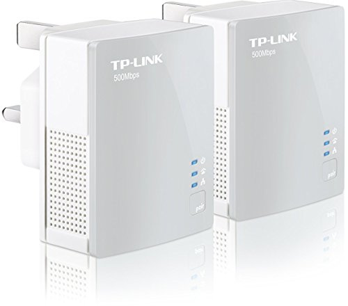 TP-LINK TL-PA411KIT AV500 500 Mbps Nano Powerline Adapter Starter Kit - Twin Pack (Renewed)
