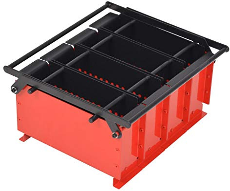 mewmewcat Presse à Papier de Recyclage Compacteur de Papier Presse à Briquettes Rouge et Noir 38 x 31 x 18 cm